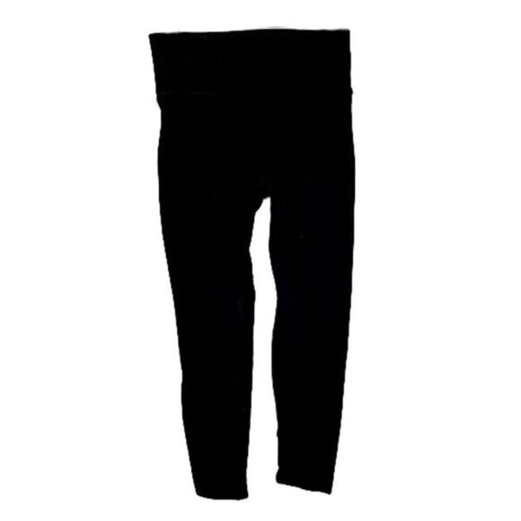 Women's High Waisted Yoga Pants Ribbed Waistband Leggings Stretch Lounge - Picture 2 of 4